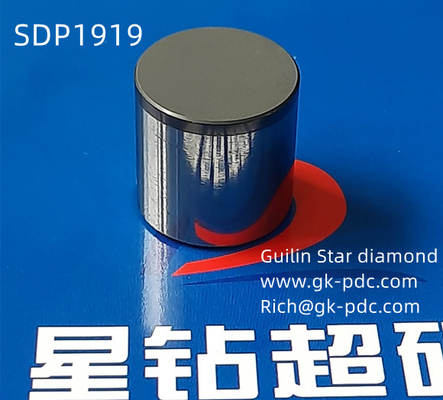 diamètre polycristallin de Diamond Compact 19.05mm de taille de 19mm pour le Pourage de gaz de pétrole