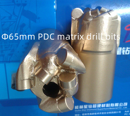 Utilisation de mine de charbon du diamètre 65mm de peu de perceuse du corps PDC de Matrix du certificat ISO9001