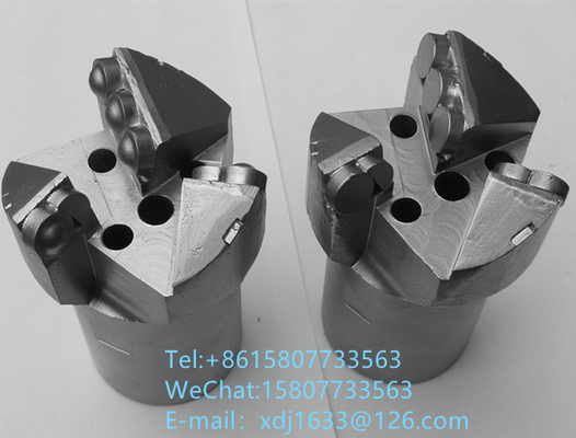 peu de perceuse du diamant PDC de traînée de 75mm trois ailes pour la mine de charbon et le trou de Pourage