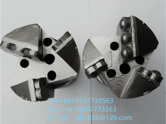 peu de perceuse du diamant PDC de traînée de 75mm trois ailes pour la mine de charbon et le trou de Pourage