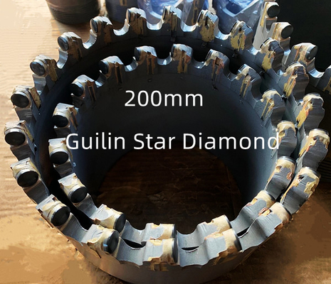Étoile Diamond Exploration Drill Bits PDC creusant le diamètre de 200mm