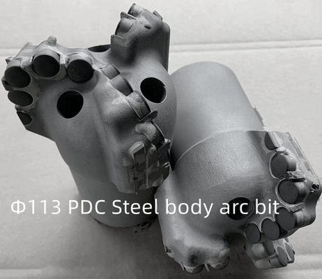 Angle Diamond Bit polycristallin, peu d'arc de perceuse de gisement de pétrole de 96mm PDC