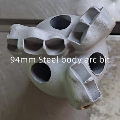 Angle Diamond Bit polycristallin, peu d'arc de perceuse de gisement de pétrole de 96mm PDC